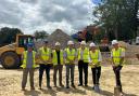 Ground breaking ceremony with project representatives.