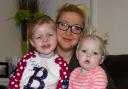 Chelsea Robinson pictured with her children Brooke, three and Isabelle, one, use the Hollingbury and Patcham Children's Centre.