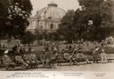 Indian soldiers relaxing in the grounds of the Royal Pavilion during the First World War