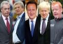 Nigel Farage, Roy Hodgson, David Cameron, Boris Johnson, Chris Evans