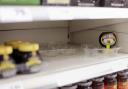 A single jar of Marmite remaining on the shelf of a Tesco store.  Picture: Yui Mok/PA Wire