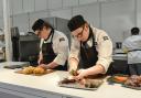 The Sussex Downs College student chefs in action