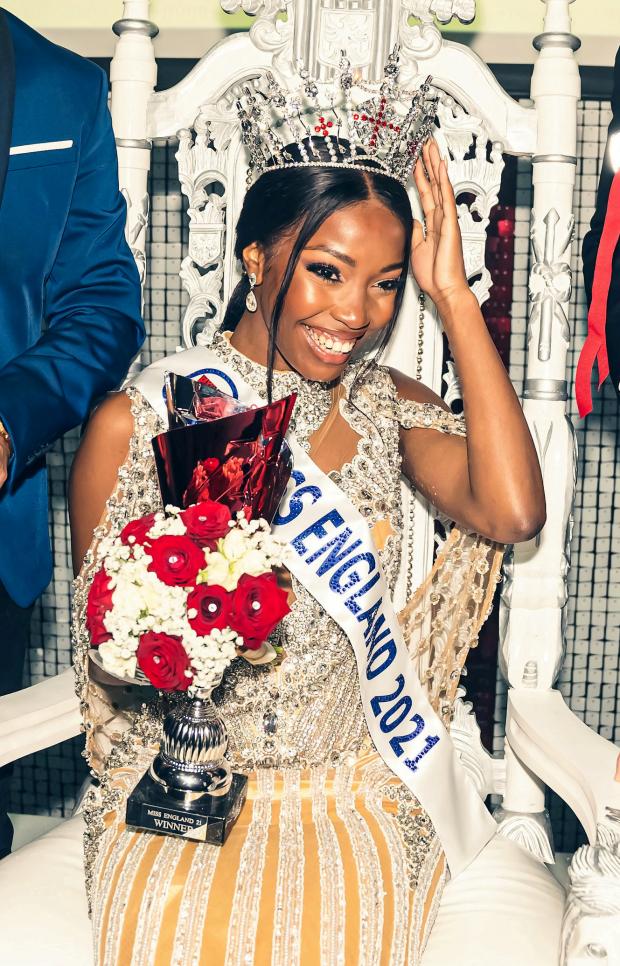 The Argus: Rehema Muthamia has been crowned Miss England. Credit: Studio NI Photography/SWNS
