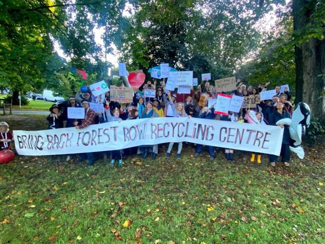 Residents from Forest Row are calling for East Sussex County Council to back their bid to bring back the recycling centre