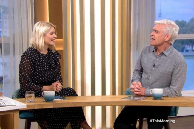 Holly and Phillip on This Morning today. Credit: ITV