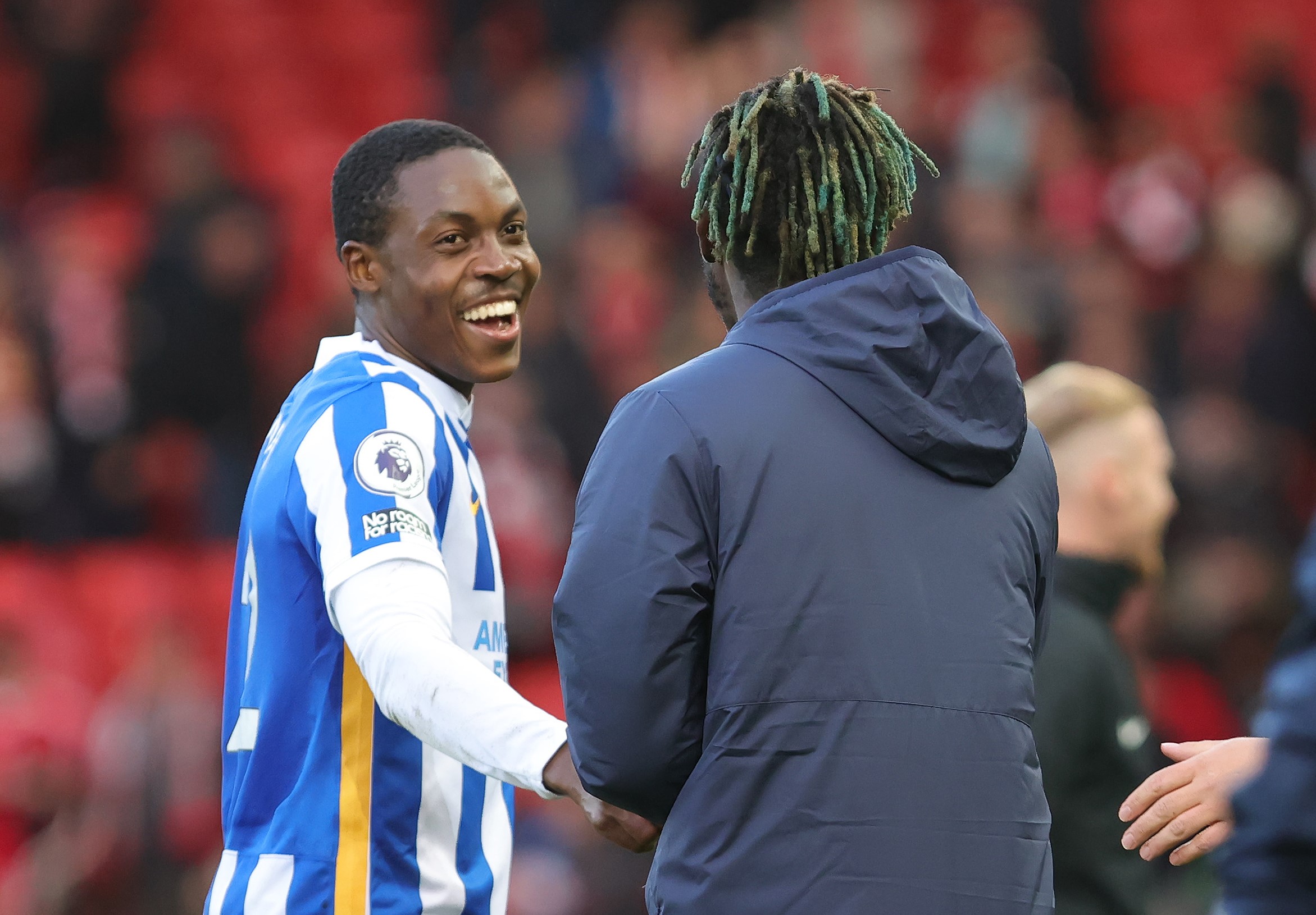 Brighton's Enock Mwepu lost for words after goal at Liverpool