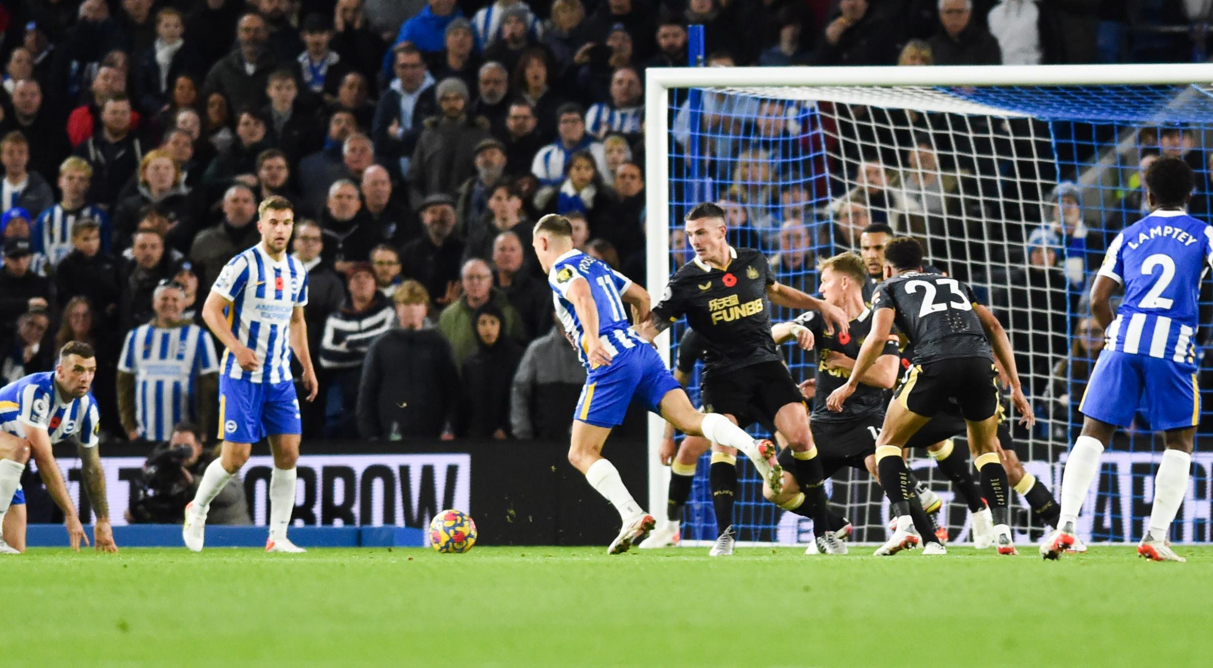 Brighton let a big chance slip in 1-1 draw with Newcastle