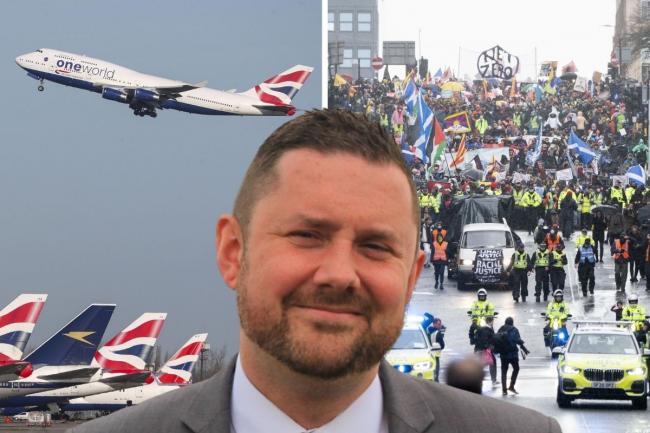 Councillor Phelim Mac Cafferty took a plane from London to Glasgow to attend COP26 on the same day he criticised the government for a 