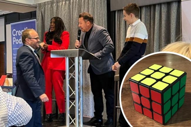 Teenager challenges Olympic gold medallist to Rubik’s cube race to raise money for charity