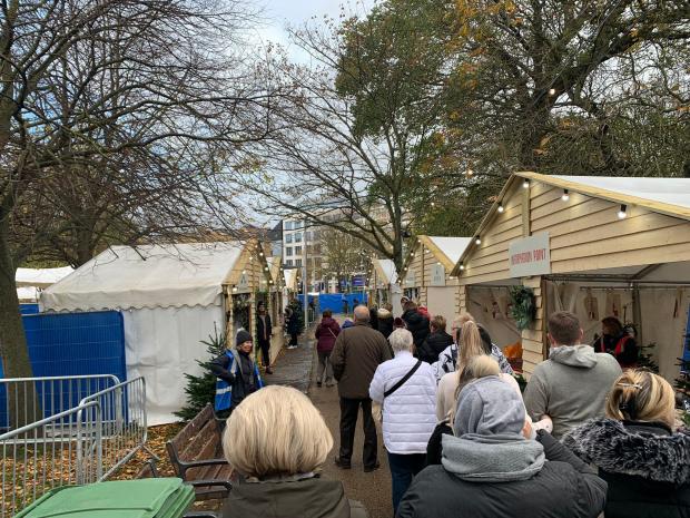 The Argus: Stalls at the Brighton Christmas Festival