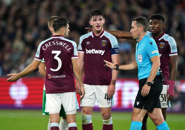 Aaron Cresswell is a doubt for the match against West Ham United