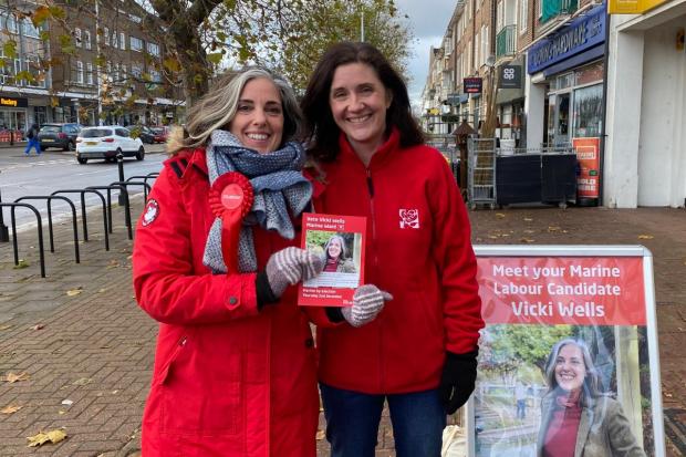 The Argus: Labour candidate Vicki Wells (left) and Labour councillor Dr Beccy Cooper