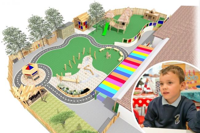 Plans for a new outdoor early years area at Moulsecoomb Primary School