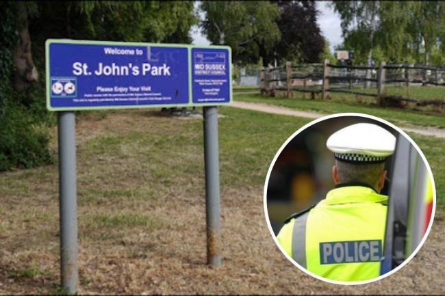 Two men arrested following serious assault in park