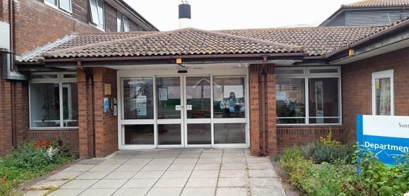 The new hospital will see mental health inpatient services move from the Department of Psychiatry in Eastbourne District General Hospital (pictured)