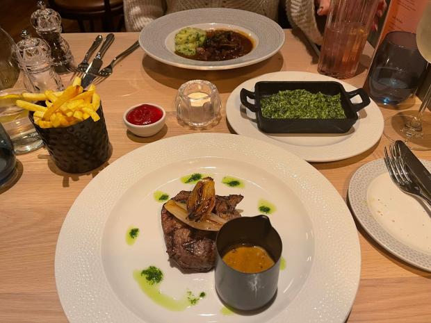 The Argus: Steak and fries, creamed spinach, Beef Bourguignon