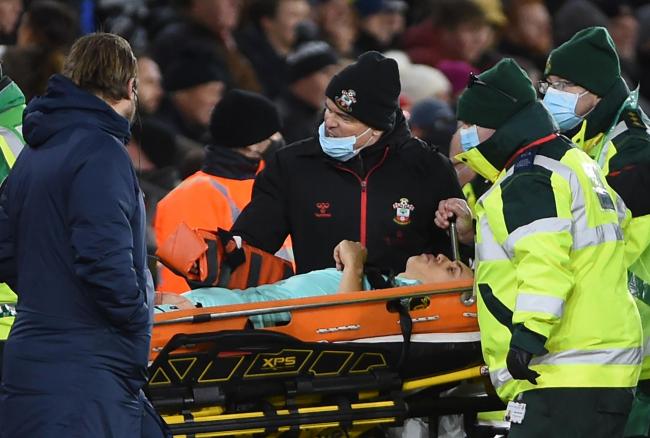 Brighton and Hove Albion forward Leandro Trossard left the Southampton match on a stretcher