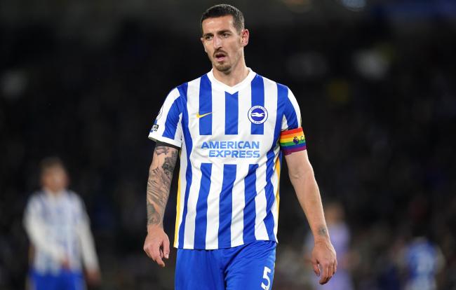 Brighton and Hove Albion's Lewis Dunk