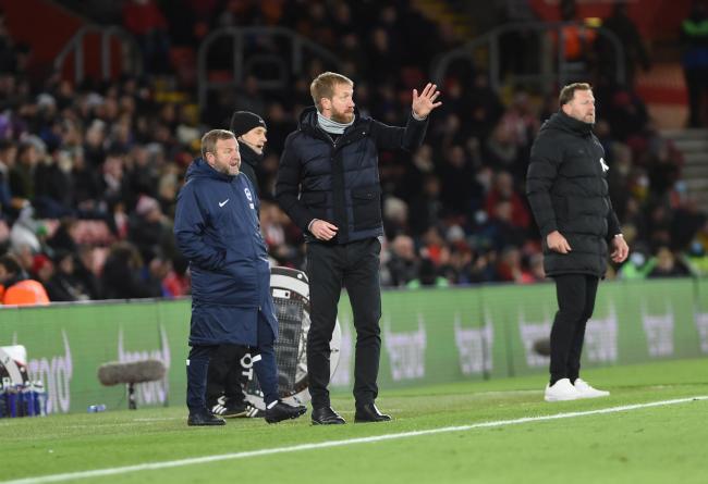 Brighton and Hove manager Graham Potter does not think his side's late goals are luck