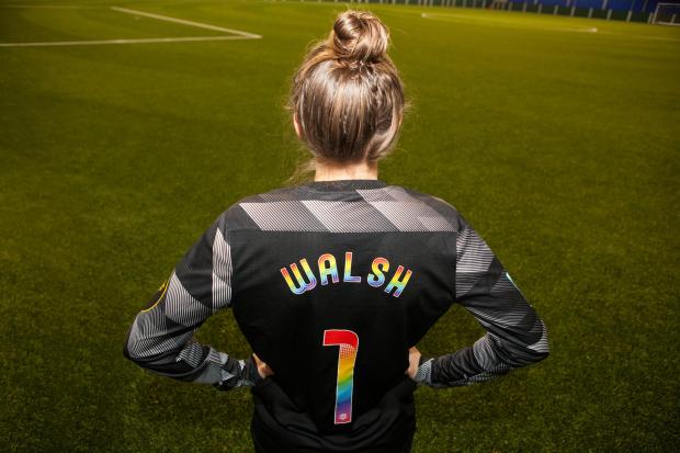 The Argus: Brighton and Hove Albion women will wear rainbow laces and styles shirts against Manchester United, credit BHAFC/Bennett Dean