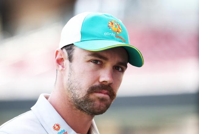 Australia's Travis Head during a press conference at the Adelaide Oval, Adelaide. Picture date: Tuesday December 14, 2021.