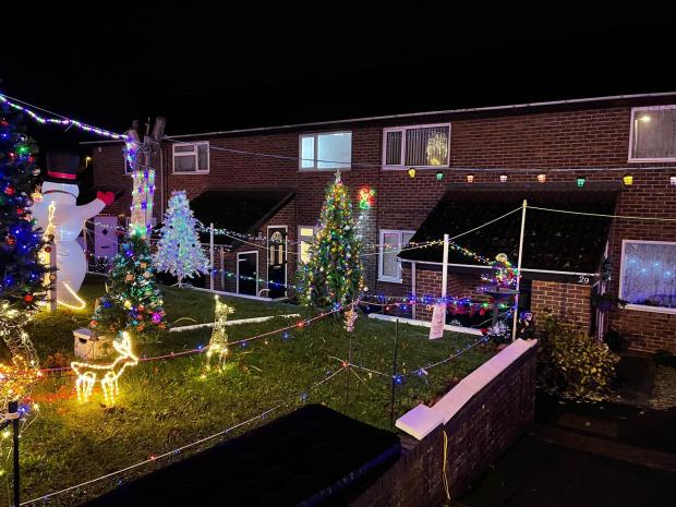 The Argus: Thornbush Crescent, Portslade, Christmas lights for charity.