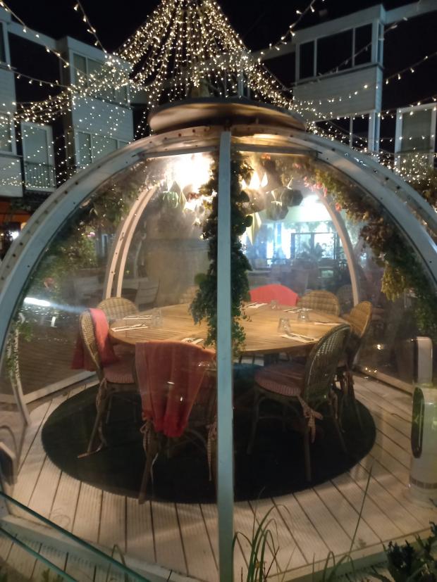 The Argus: The popular igloos outside the Coppa Club in Brighton