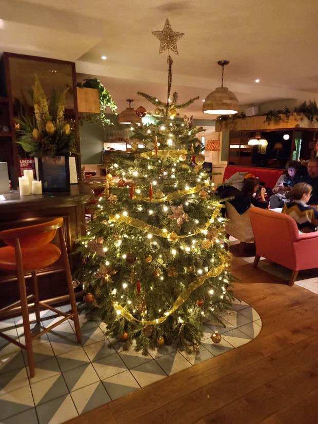 The Argus: The festive dining room at the restaurant in the Lanes