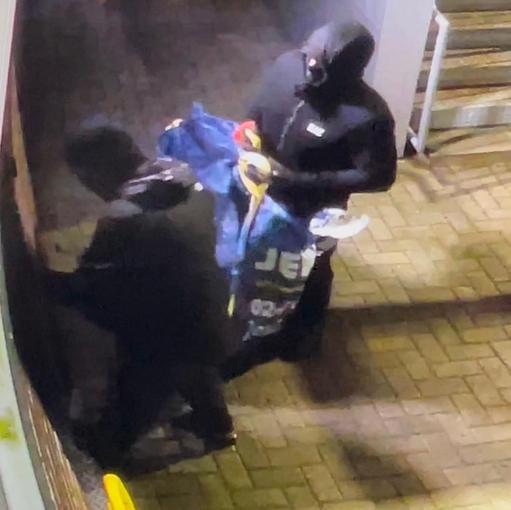 The Argus: The two thieves breaking in The Argus: The two thieves breaking in