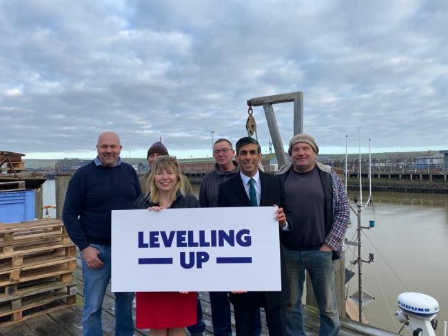Newhaven MP Maria Caulfield welcomed the Chancellor to the town after securing nearly £13 million towards the regeneration of the area.
