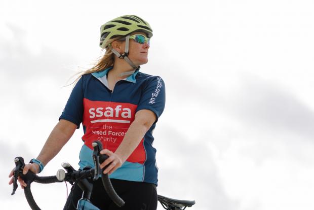 The Argus: Gina Allsop, from Brighton, completed a fundraising cycling challenge where she raised more than £10,000