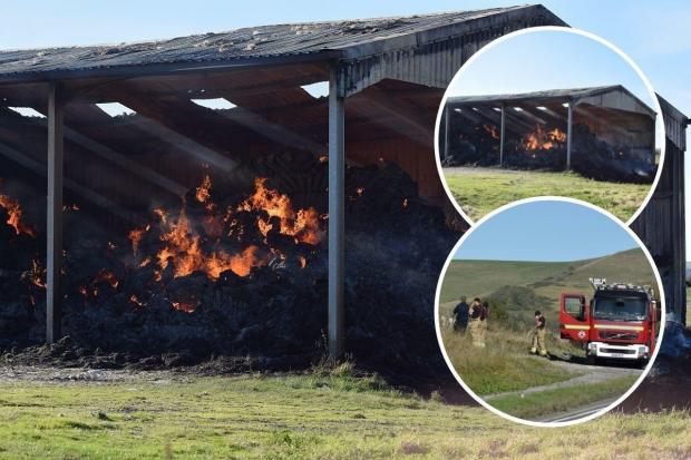 The Argus: Large barn fire on A26 on November 2, 2021