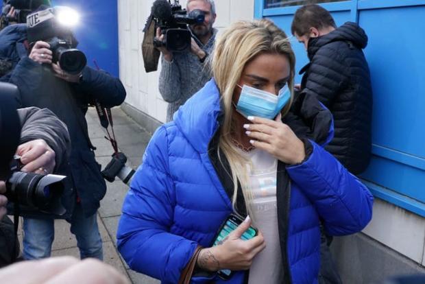 The Argus: Katie Price at her sentencing at Crawley Magistrates’ Court in December