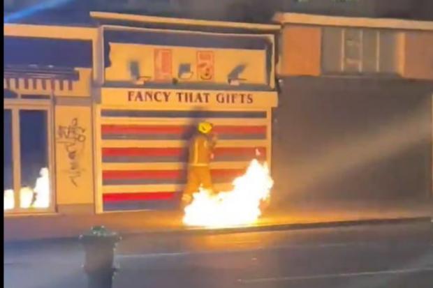 The Argus: Screenshot from video sent in by Joe Crabtree this evening