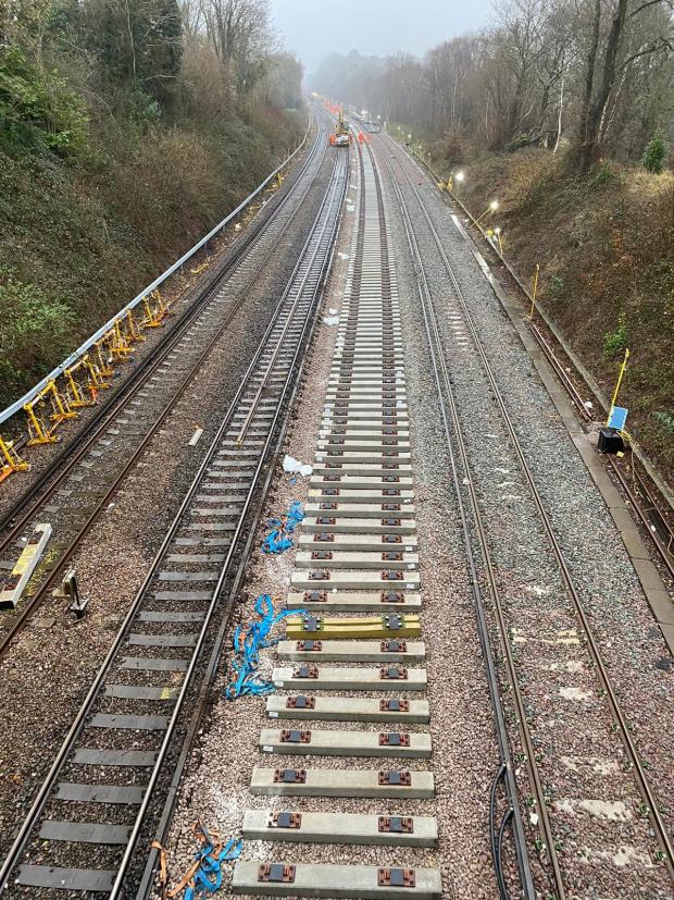 The Argus: Works on Copyhold Junction, between the Ouse Valley Viaduct and Haywards Heath Station