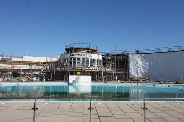 The Argus: Buxton Building Contractors are the main contractor working on the building. Picture from Saltdean Lido CIC