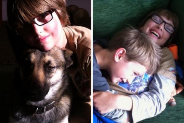 The Argus: Photo 1: Harriet and dog Phoebe (2014). Photo 2: Alexander and Harriet (2014)