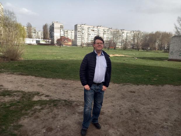 The Argus: Alistair in Kremenchuk where they had to pick up his mother-in-law in April