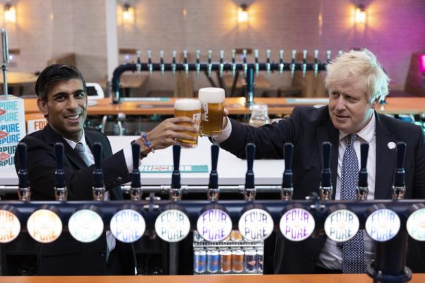 The Argus: Boris Johnson and Chancellor Rishi Sunak were both expected to receive fines relating to lockdown parties at Downing Street. Picture: PA