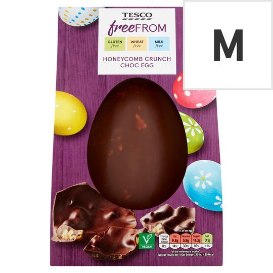 The Argus: Tesco Free From Honeycomb Crunch Chocolate Egg 180G. Credit: Tesco