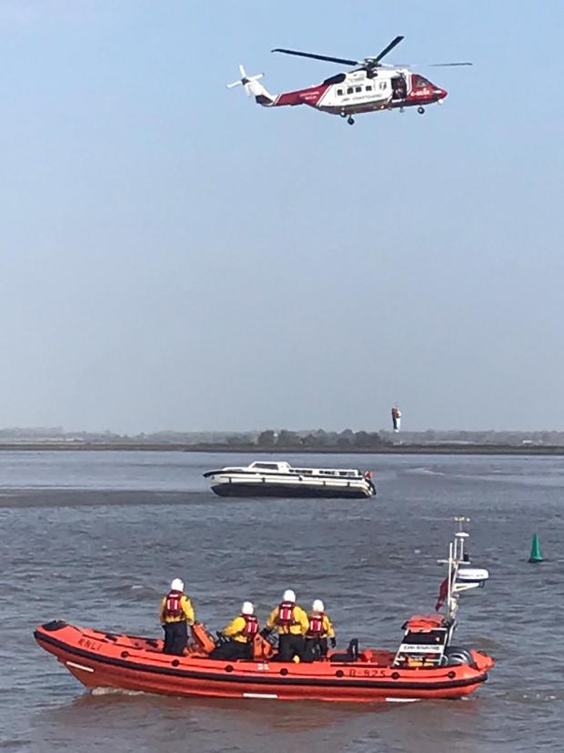 The Argus: A total of 17 people, two dogs and a rabbit were rescued. Credit: Great Yarmouth and Gorleston RNLI 