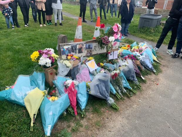 The Argus: Flowers and tributes in memory of Arthur Holscher-Ermert in Peacehaven 
