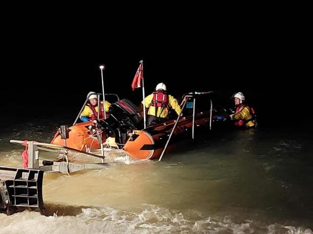 The Argus: Eastbourne RNLI crew responded to the incident. Credit: Carl Pocock 