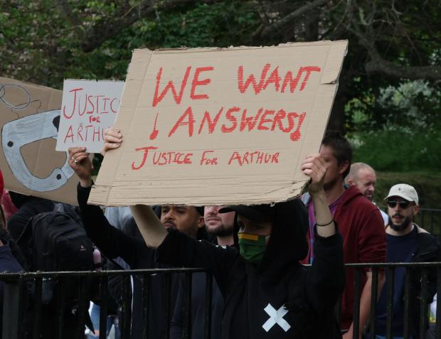 The Argus: Protesters were chanting "justice for Arthur"