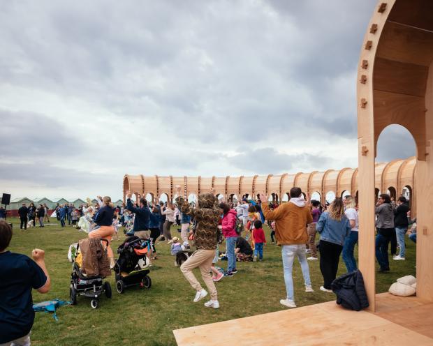 The Argus: A new 30-metre Arabic structure has opened on Hove seafront 