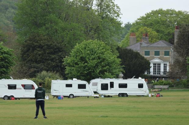 The Argus: Caravans spotted in Preston Park, Brighton 