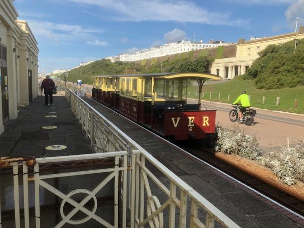 The Argus: The first section of Volk’s Electric Railway was completed in 1883. Picture: Tripadvisor