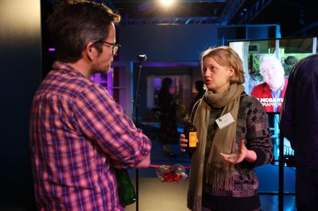 The Argus: Film School student Iris Haller (right) talks with assistant director Malcolm Davies. Photo: Rebecca Brandler