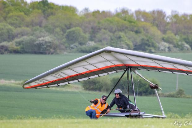 The Argus: Johnny Carr, 72, claimed top spot at the Great British Aerotow Revival 2022. Credit: Kathryn Cole 