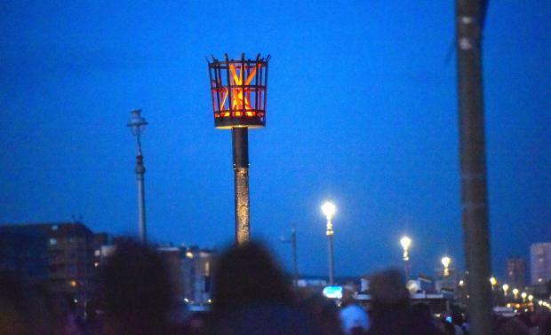 The Argus: The beacon will light up automatically every night. Picture from Simon Dack